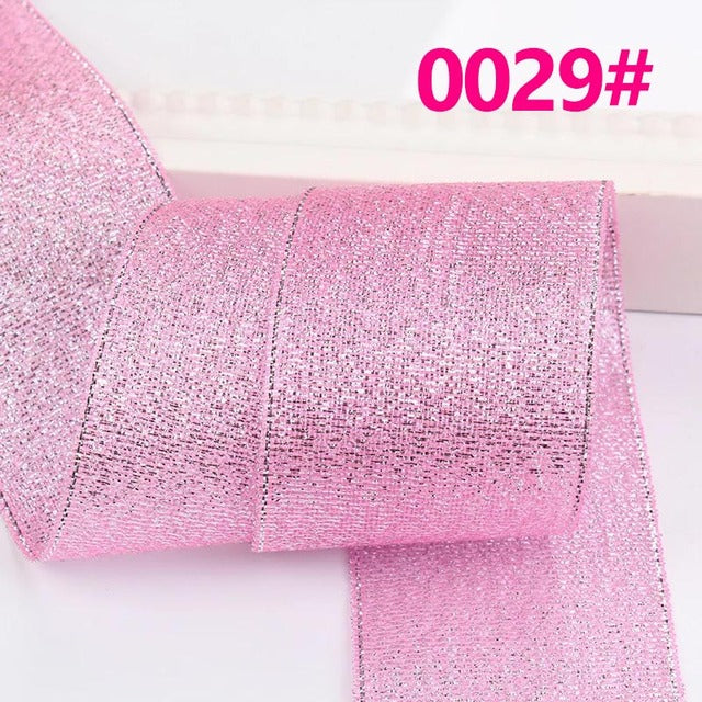 22 Meters Glitter Ribbon For Wedding Party Cake Gift Wrapping Chair Bows