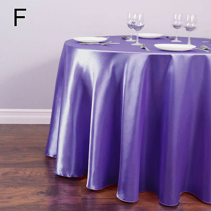 Satin Round Tablecloth Size 145cm 57 inches For any Occassion