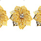 Dvianna 6Pcs Rose Flower Napkin Holder Floral Rhinestone Napkins Rings
